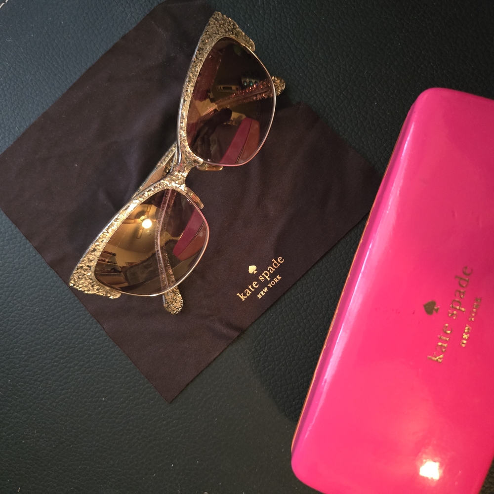 Kate Spade Gold Sunglasses